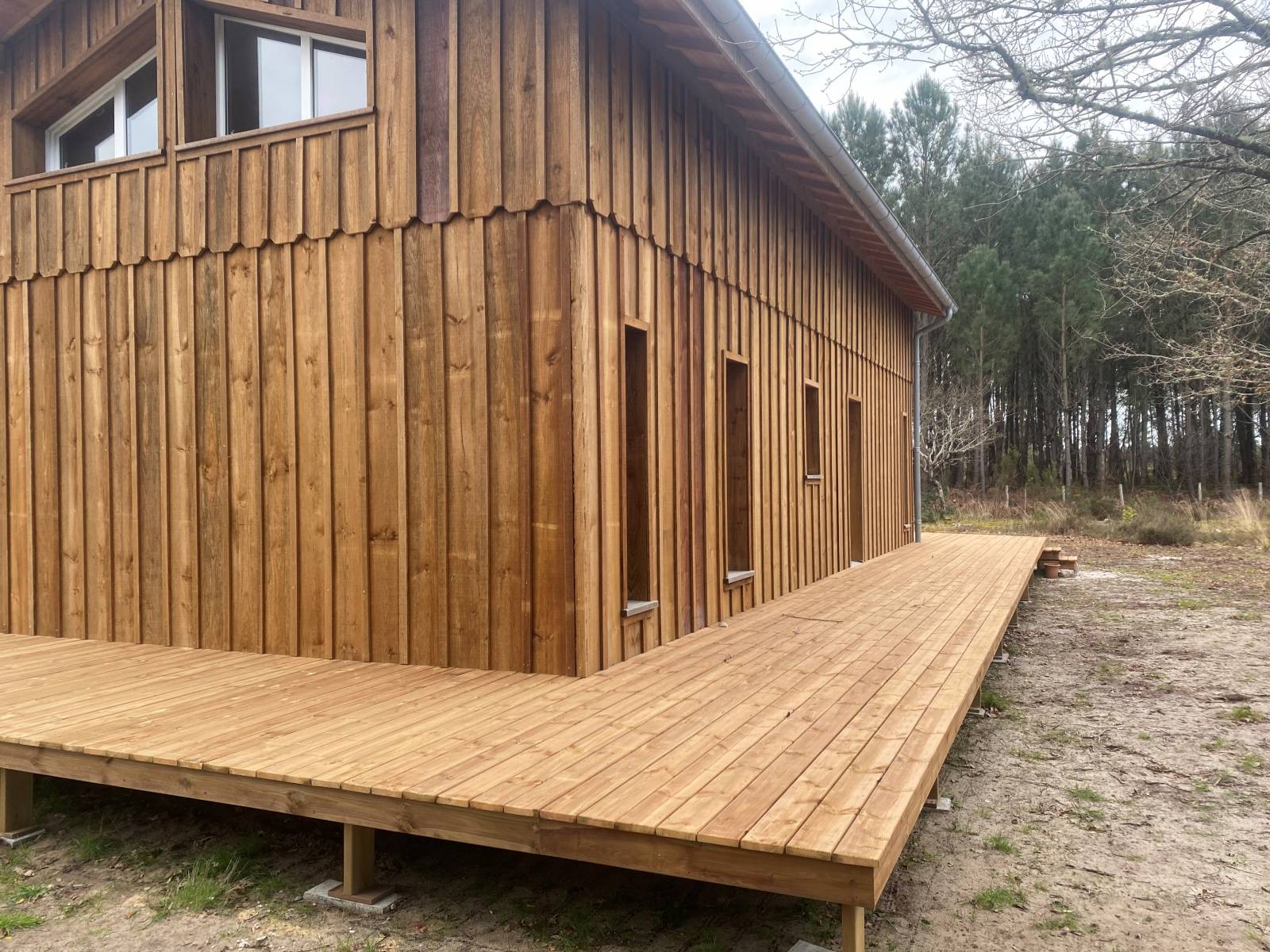 création d'une maison en ossature bois proche du Porge 33
