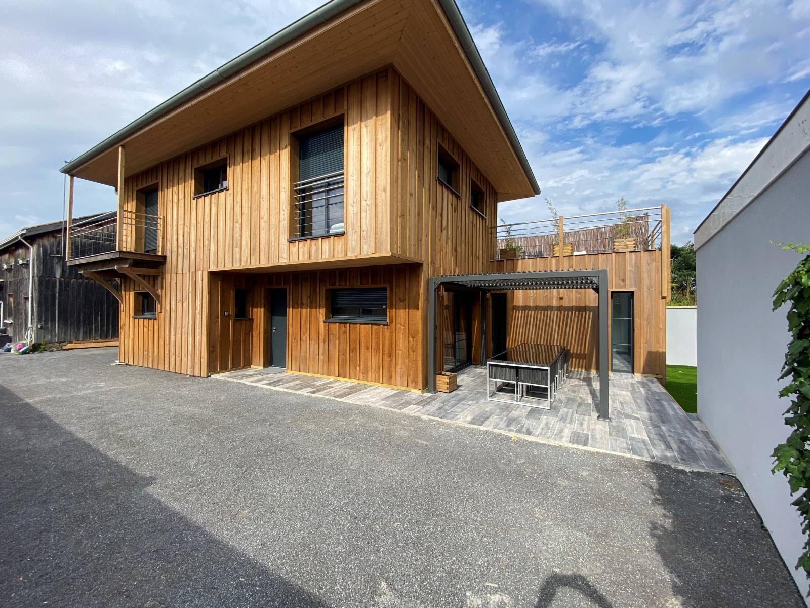 Maison d'architecte ossature bois sur le Bassin d'Arcachon