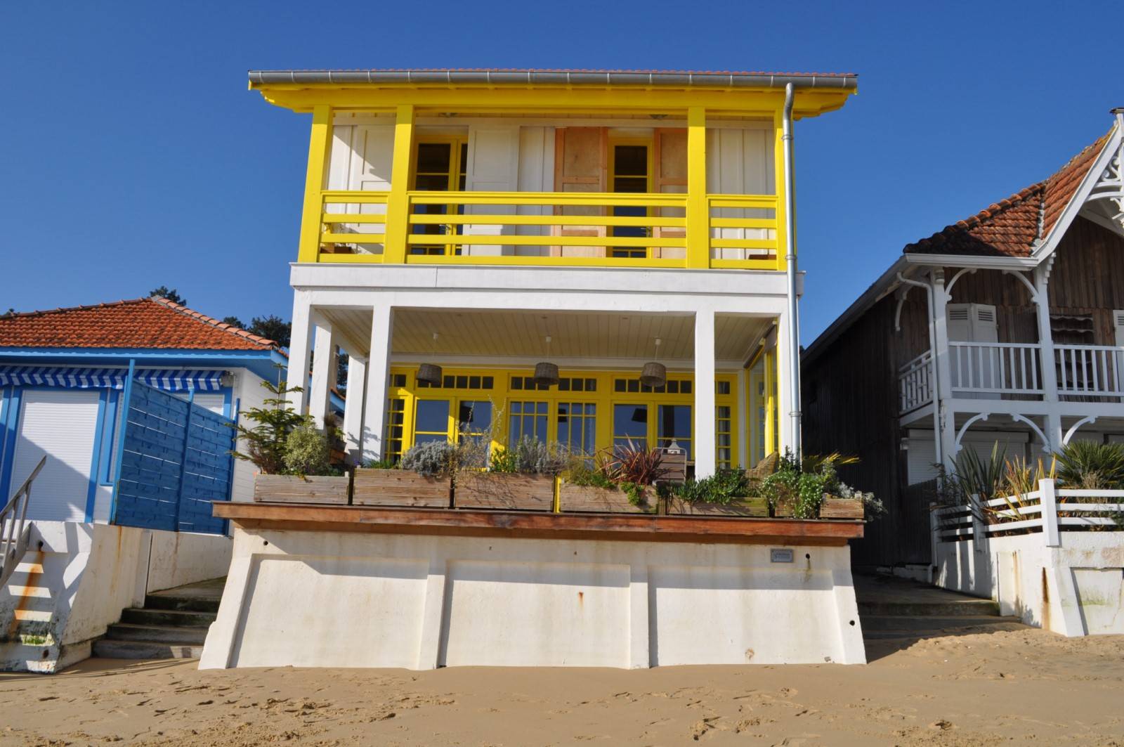 images renovation de la cabane jaune bassin d'arcachon